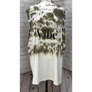 Torrid Women’s It’s A Vibe Classic Fit Heritage Slub Crew Neck Tank (Size 4)